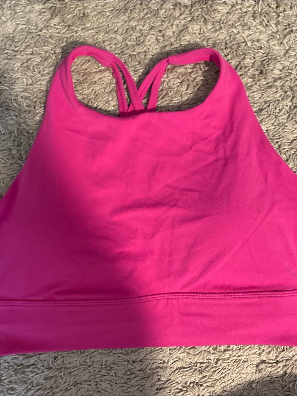 CRZ YOGA Hot Pink Strappy Sports Tank